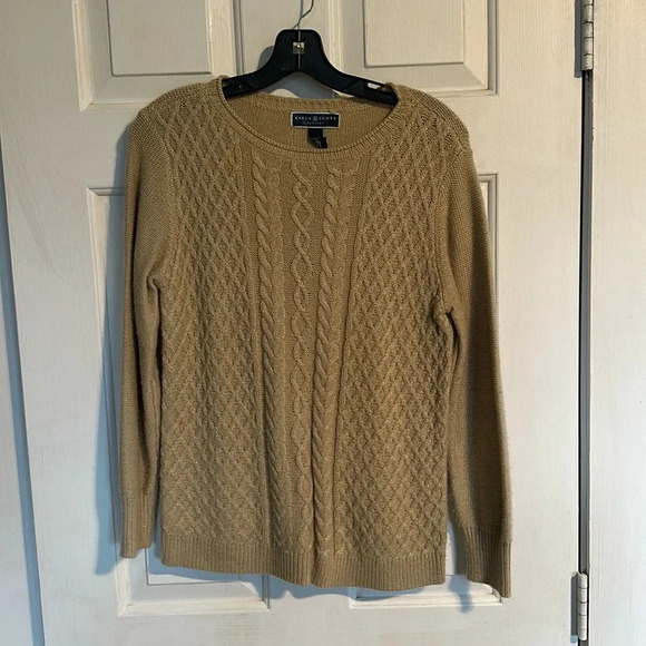 Karen Scott Petites Medium Tan Sweater - Picture 1 of 3
